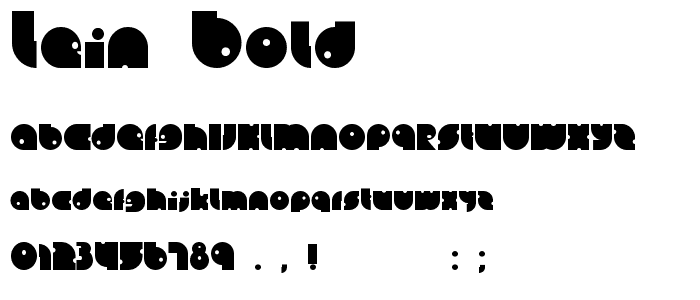 Lein Bold font